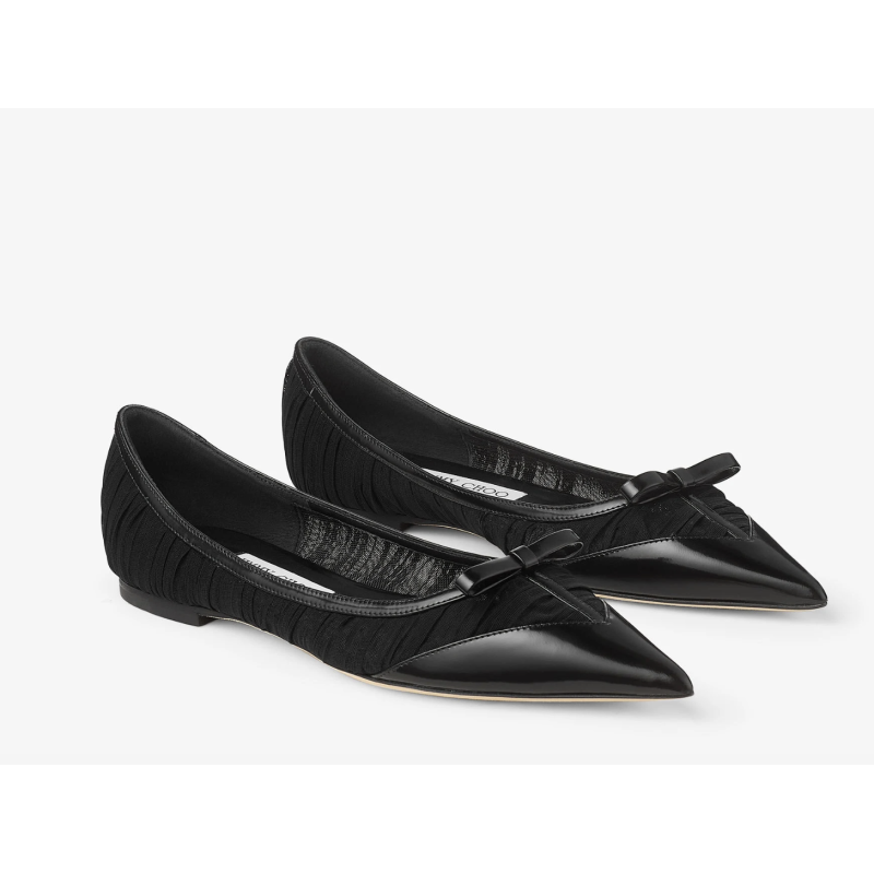 Ballerine en tulle froncé